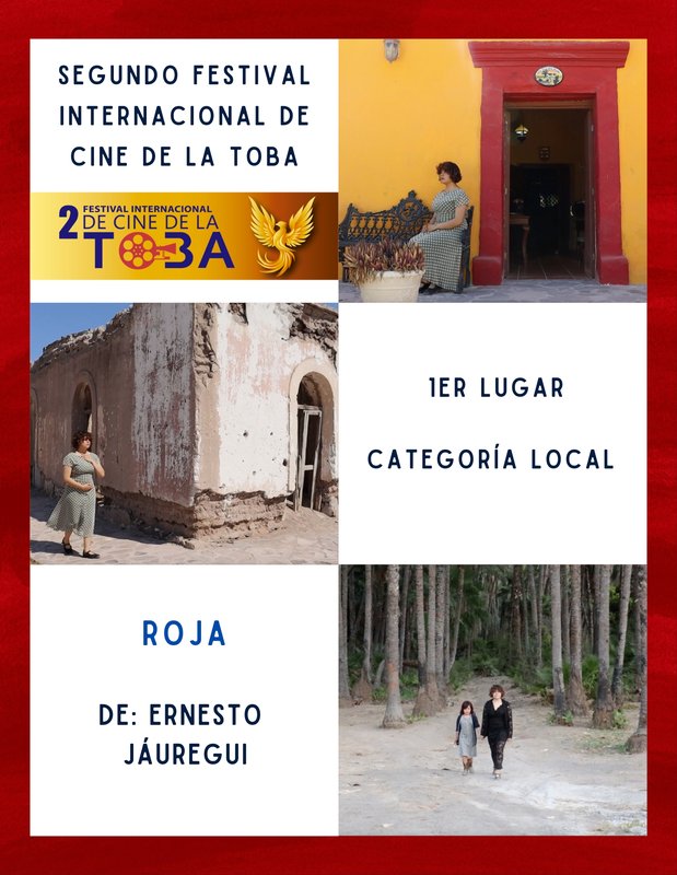 Cartel de «Roja», 1er lugar, categoría local